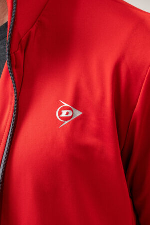 Alternative view of Dunlop piros férfi cipzáras sport felső