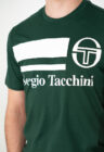 Sergio Tacchini Férfi Zöld Fehér Sport Póló - Image 2