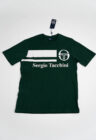 Sergio Tacchini Férfi Zöld Fehér Sport Póló - Image 3